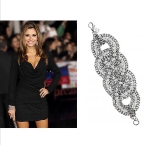 Stella & Dot Petra Braided Crystal Statement Bracelet - Picture 7 of 12